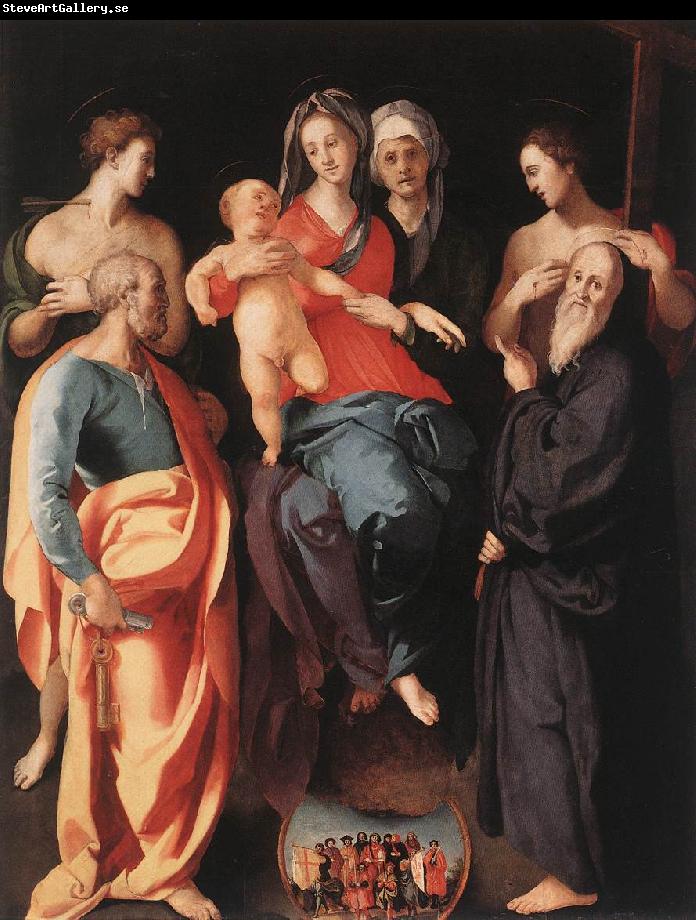 Pontormo, Jacopo Madonna and Child with St Anne and Other Saints